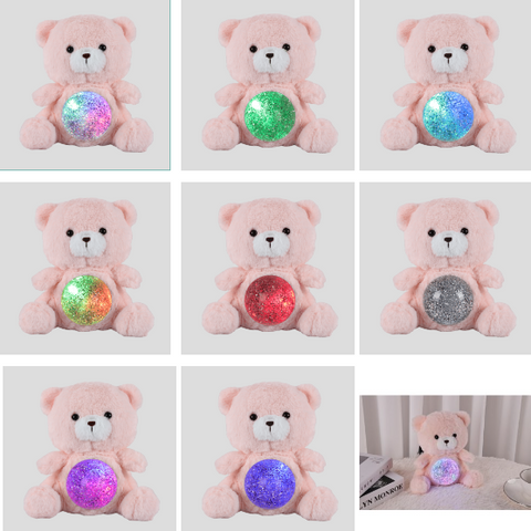 Teddy With Magic Glitter Ball Belly