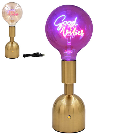 Good Vibes Standing Text Lamp