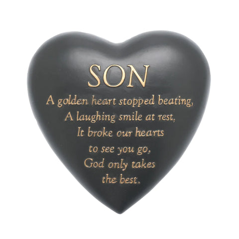 Son Graveside Heart Plaque