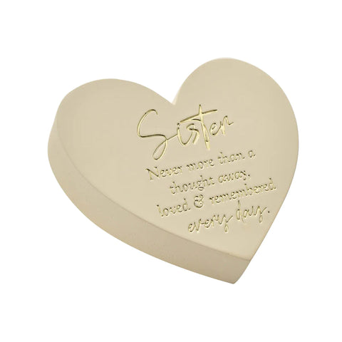 Sister Graveside Heart Plaque