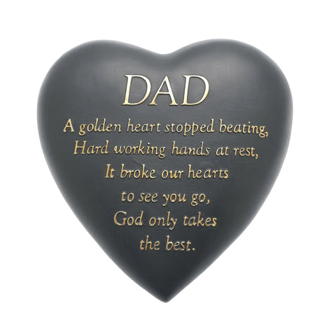 Dad Graveside Heart Plaque