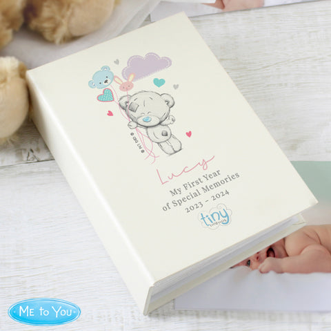 Personalised Tiny Tatty Teddy Pink 6x4 Photo Album with Sleeves