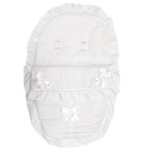 White Car Seat Footmuff/Cosytoes