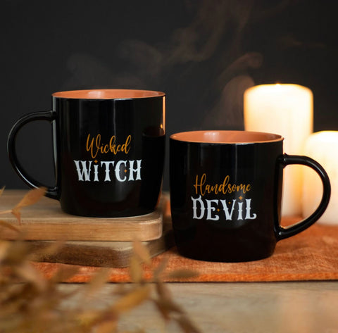 Wicked Witch & Handsome Devil Couples Mug Set