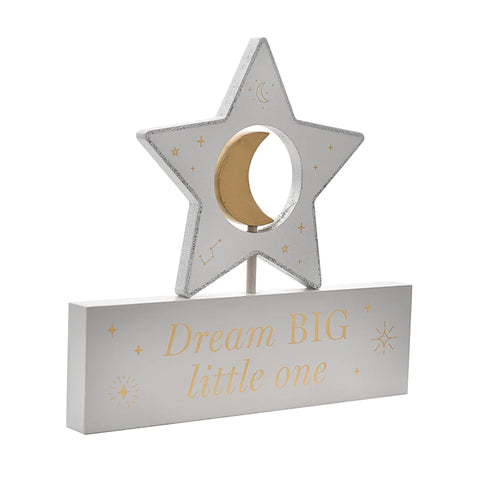 “Dream Big” Star & Moon Plaque