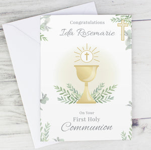 Personalised First Holy Communion Card