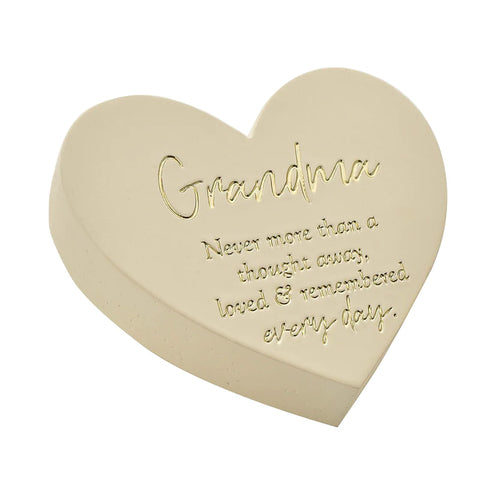 Grandma Graveside Heart Plaque