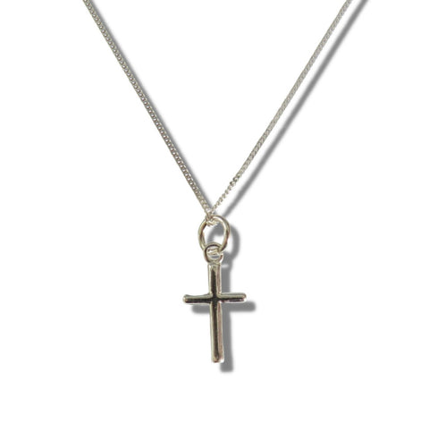 Mini Cross Silver Necklace