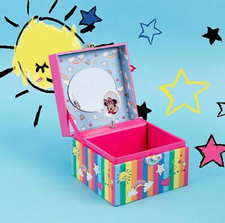 Disney Minnie Mouse Musical Jewellery Box - Rainbows Make Me Smile