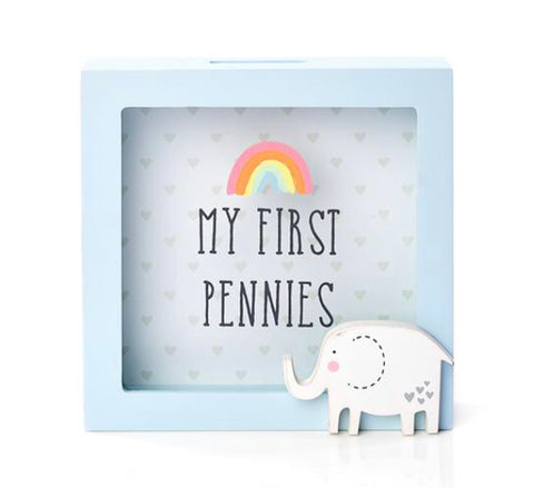 My First Pennies Money Box - Blue