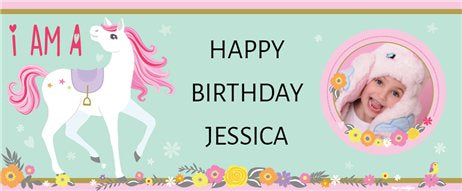 Personalised Magical Unicorn Banner