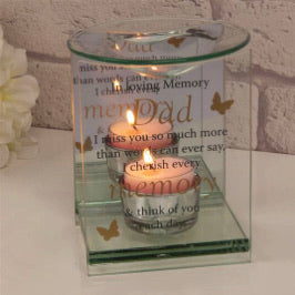 Thoughts Of You Butterfly Oil Burner - Dad
