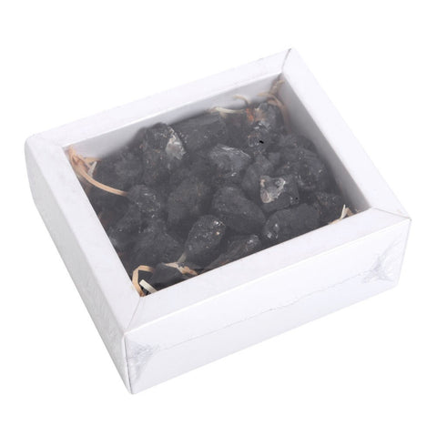 Box Of Black Tourmaline Rough Crystal Chips