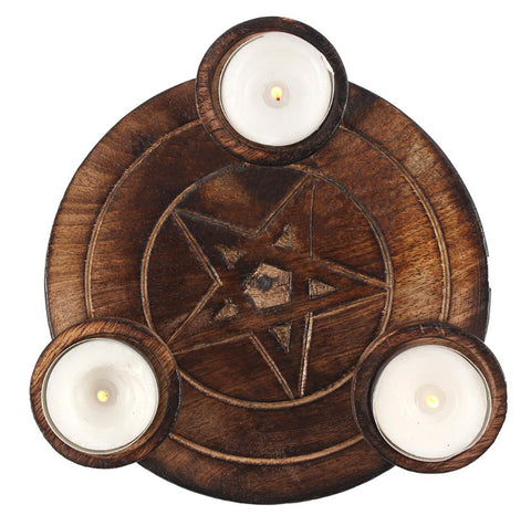 Pentagram Tealight Candle Holder
