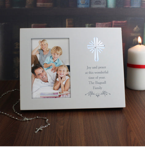 Personalised Cross Sentiments 4x6 Light Up Frame