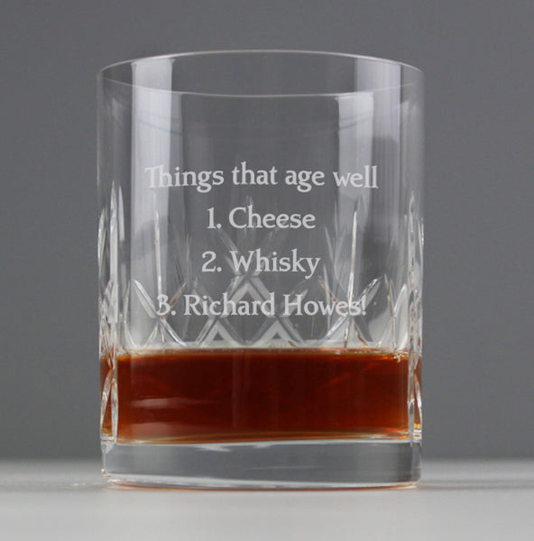 Personalised Cut Crystal Tumbler