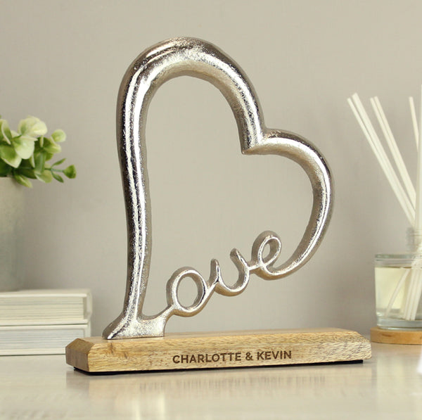 Personalised Love Heart Ornament