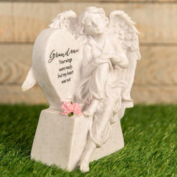 Thoughts Of You Graveside Angel & Heart - Grandma