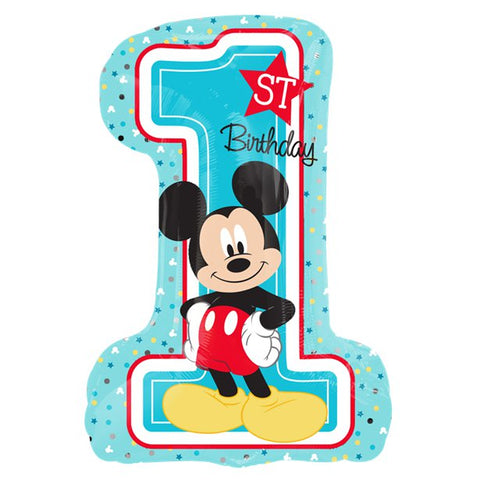 Mickey Mouse 1st Birthday SuperShape Balloon