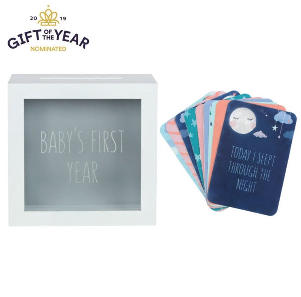 Baby Milestone Cards With Memory Box