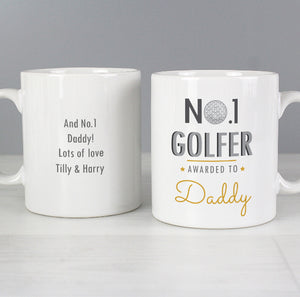 Personalised No.1 Golfer Mug