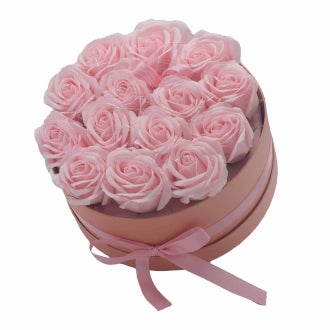 14 Pink Roses Flower Soap Bouquet