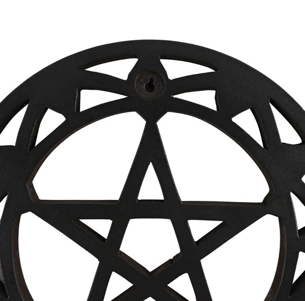 Black Wooden Pentagram Wall Art