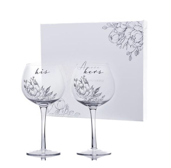 His& Hers Gin Glass Set