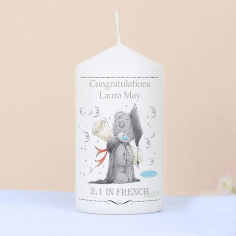 Personalised Me to You Graduation Pillar Candle
