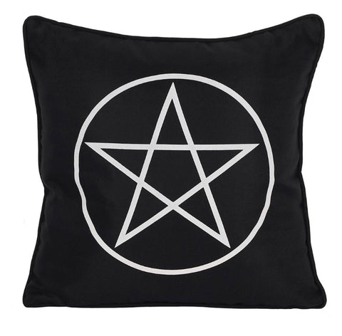 Black & White Pentagram Cushion