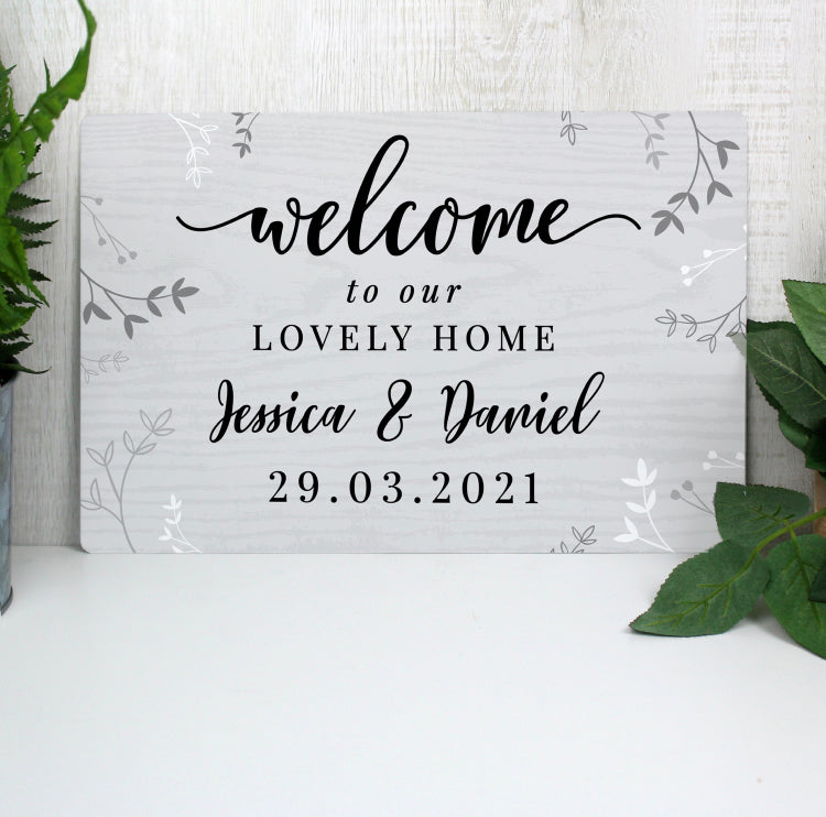 Personalised Welcome Metal Sign