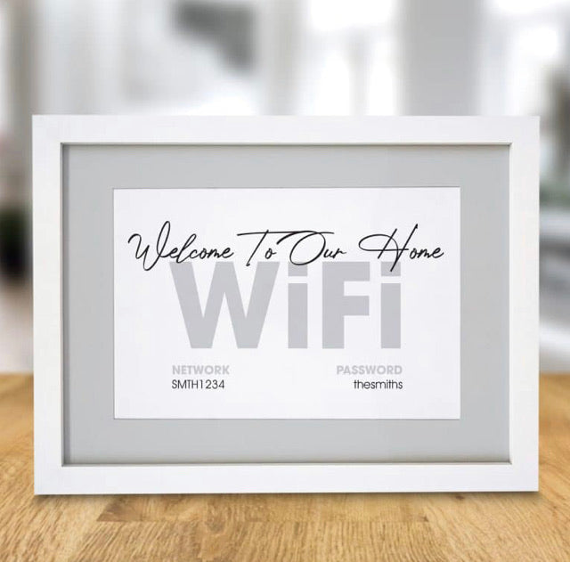 Wifi A4 Framed Print