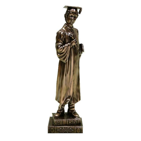 Bronze Graduation Figurine - Boy