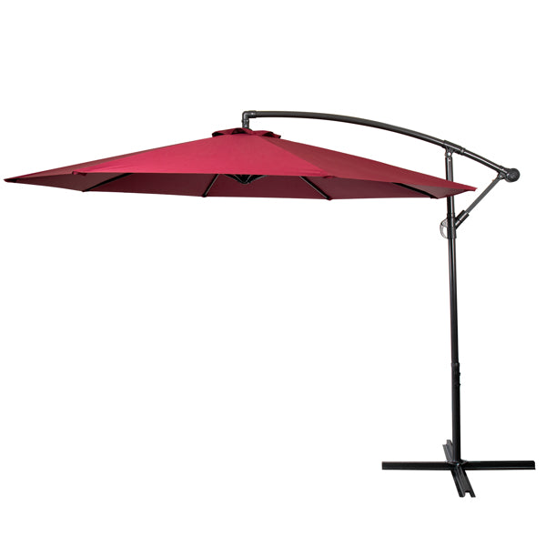 3m Garden Parasol - Red