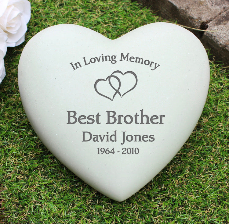 Personalised Floating Hearts Heart Memorial