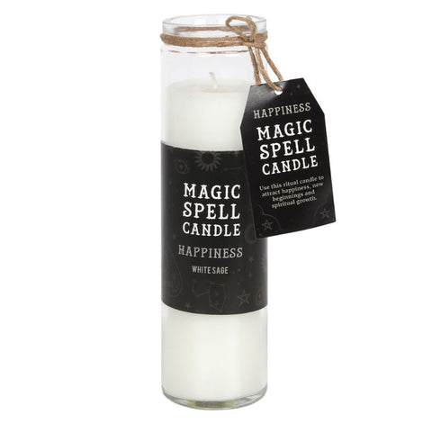 White Sage Happiness’ Spell Tube Candle