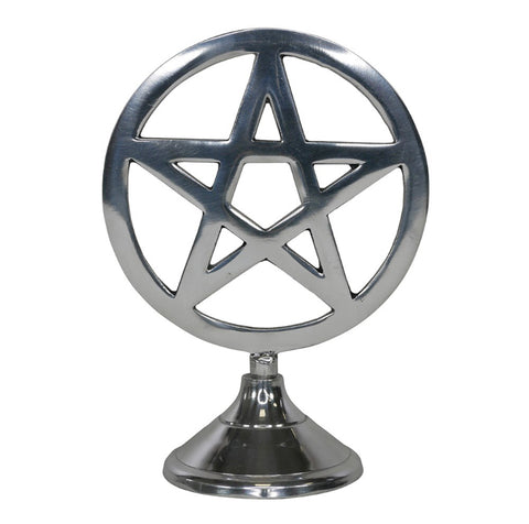 Silver Metal Pentagram Ornament