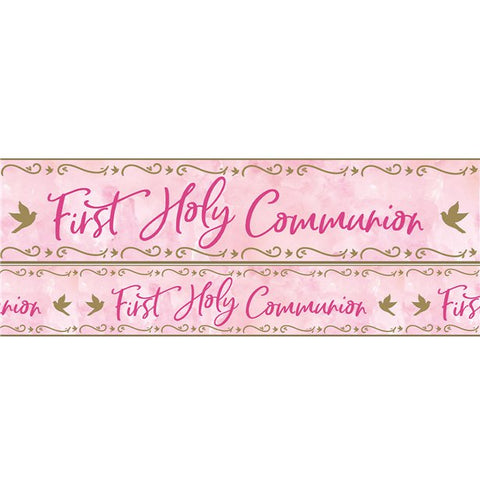 Pink 1st Communion Foil Banner