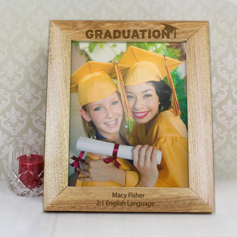 Personalised Graduation 8x10 Wooden Photo Frame