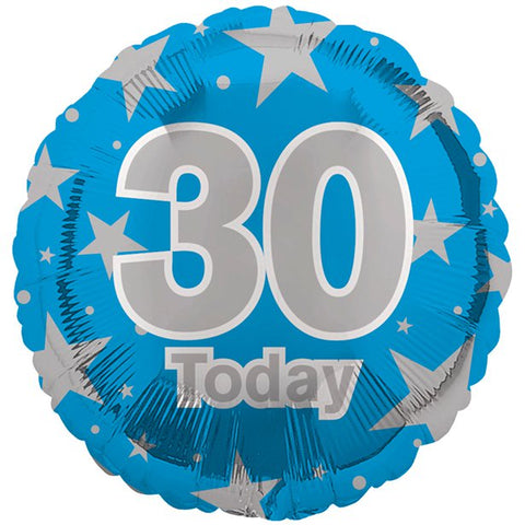 30th Blue Birthday Balloon