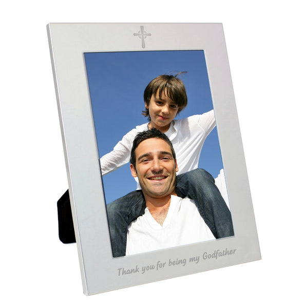 Silver 5x7 Godfather Photo Frame