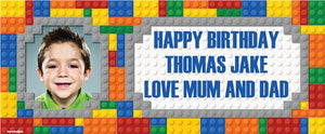 Personalised Lego Blocks Banner