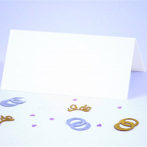 Traditional Wedding Place Cards - White