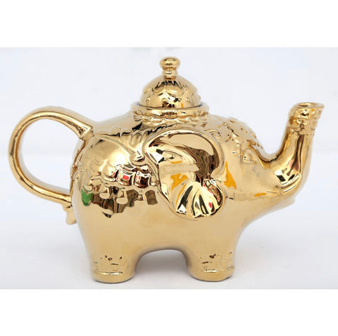 Gold Elephant Teapot