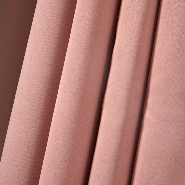 Pencil Pleat Blackout Curtains - Blush Pink