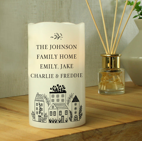 Personalised HOME LED Candle