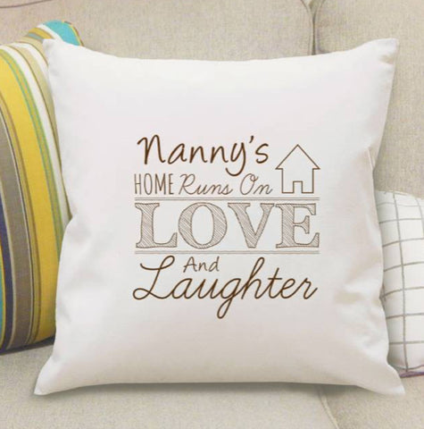 Personalised Love & Laughter Cushion