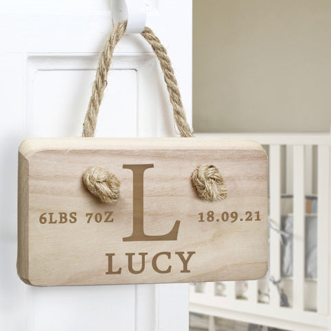 Personalised Initial Wooden Sign