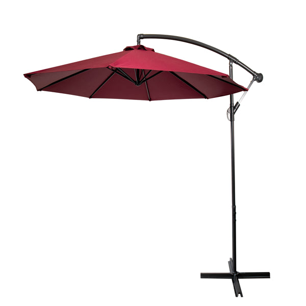 3m Garden Parasol - Red