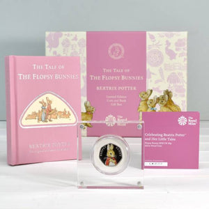 Flopsy Bunny Royal Mint Silver Proof Coin & Book Set